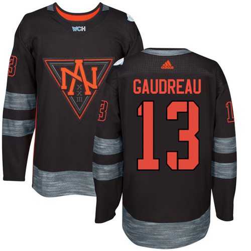 Team North America #13 Johnny Gaudreau Black 2016 World Cup Stitched NHL Jersey