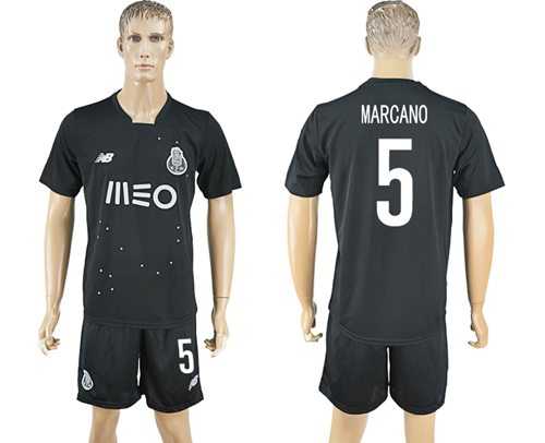Oporto #5 Marcano Away Soccer Club Jersey