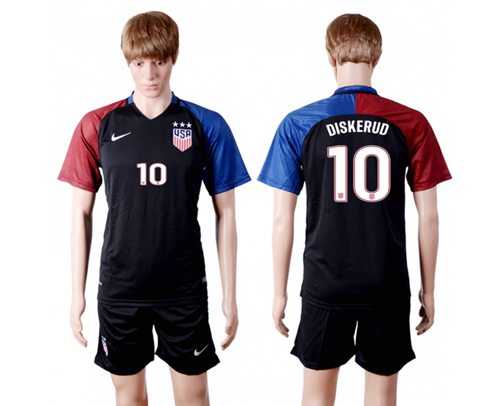 USA #10 Diskerud Away(Three Star) Soccer Country Jersey
