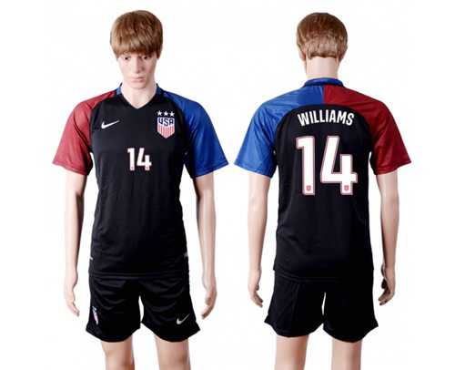 USA #14 Williams Away(Three Star) Soccer Country Jersey