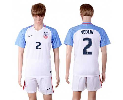 USA #2 Yedlin Home(Three Star) Soccer Country Jersey
