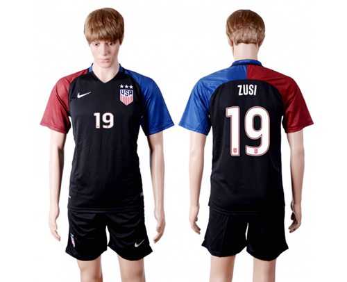 USA #19 Zusi Away(Three Star) Soccer Country Jersey