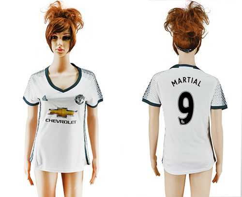 Women's Manchester United #9 Martial Sec Away Soccer Club Jersey