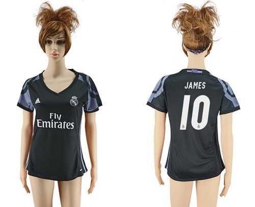 Women's Real Madrid #10 James Sec Away Soccer Club Jersey