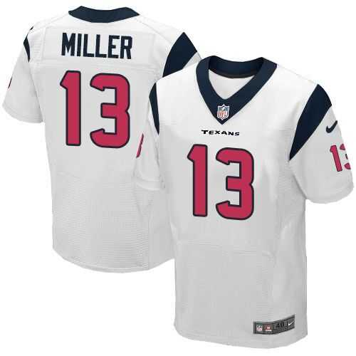 Nike Houston Texans #13 Braxton Miller White Men's Stitched NFL Elite Jersey