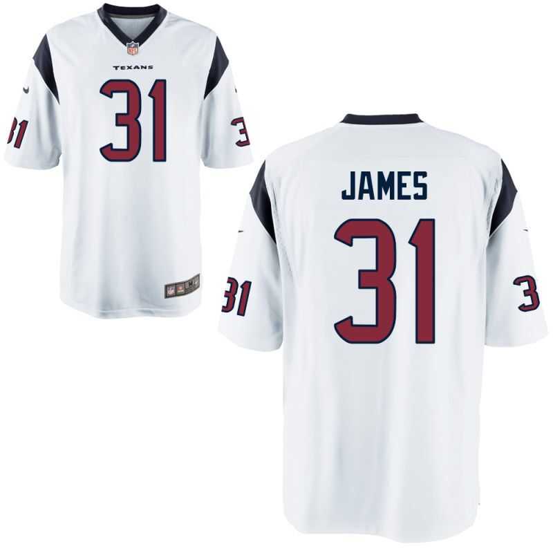 Nike Houston Texans #31 James II White Men's Stitched NFL Elite Jersey