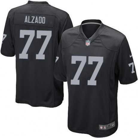 Oakland Raiders #77 Lyle Alzado Black Elite NFL Nike Jersey