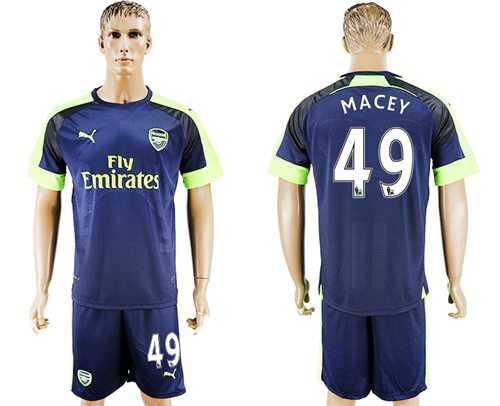Arsenal #49 Macey Sec Away Soccer Club Jersey