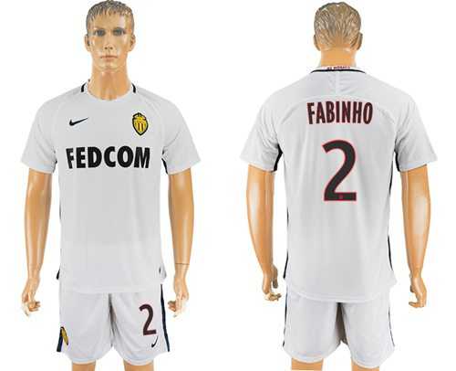 Monaco #2 Fabinho Away Soccer Club Jersey