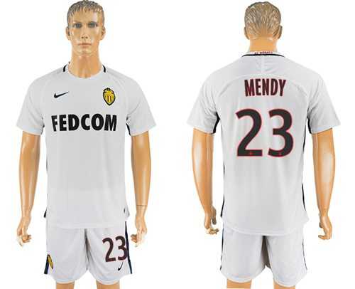 Monaco #23 Mendy Away Soccer Club Jersey