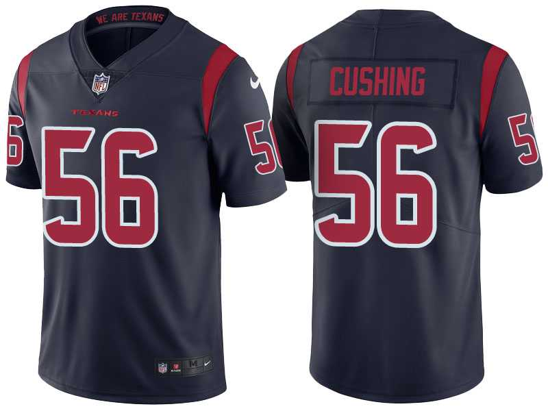 Men's Houston Texans #56 Brian Cushing Navy Color Rush Limited Jersey