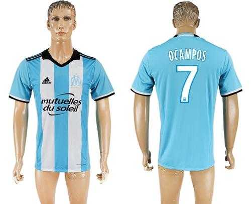 Marseille #7 Ocampos Sec Away Soccer Club Jersey