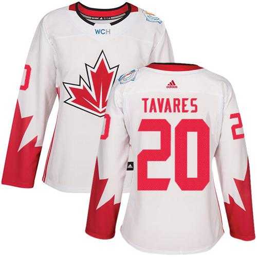 Women's Team Canada #20 John Tavares White 2016 World Cup Stitched NHL Jersey