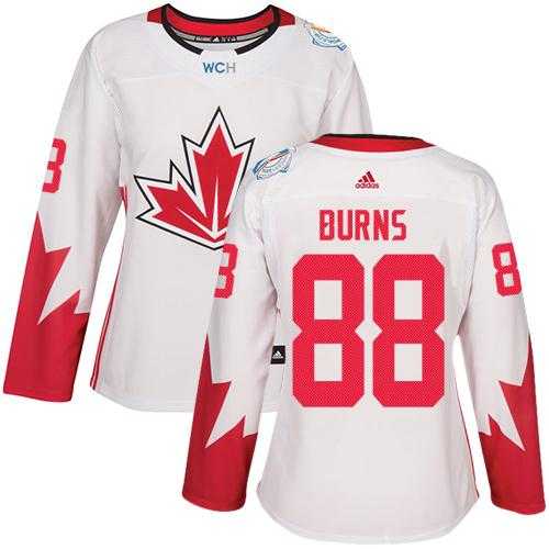 Women's Team Canada #88 Brent Burns White 2016 World Cup Stitched NHL Jersey