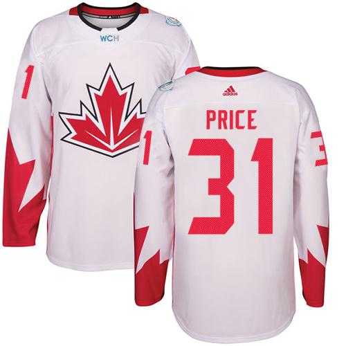 Youth Team Canada #31 Carey Price White 2016 World Cup Stitched NHL Jersey