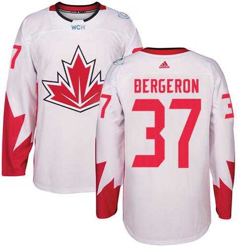 Youth Team Canada #37 Patrice Bergeron White 2016 World Cup Stitched NHL Jersey