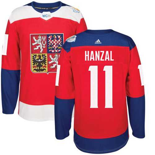 Team Czech Republic #11 Martin Hanzal Red 2016 World Cup Stitched NHL Jersey