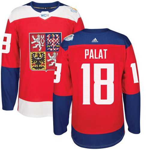 Team Czech Republic #18 Ondrej Palat Red 2016 World Cup Stitched NHL Jersey
