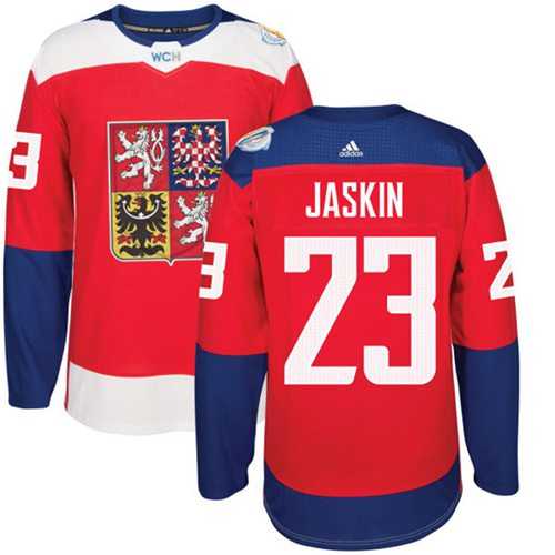 Team Czech Republic #23 Dmitrij Jaskin Red 2016 World Cup Stitched NHL Jersey