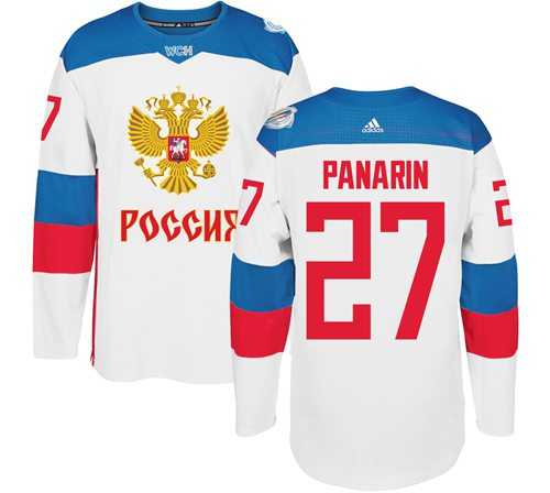 Team Russia #27 Artemi Panarin White 2016 World Cup Stitched NHL Jersey