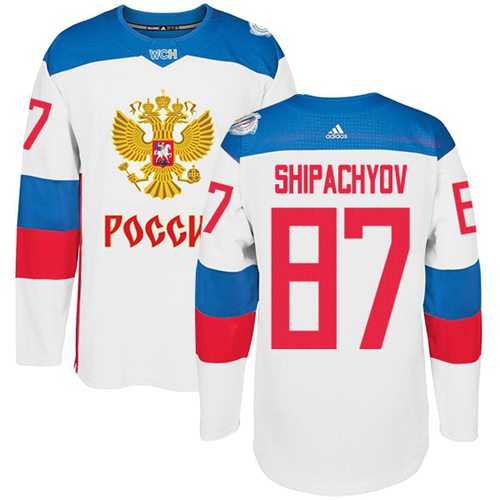 Team Russia #87 Vadim Shipachyov White 2016 World Cup Stitched NHL Jersey