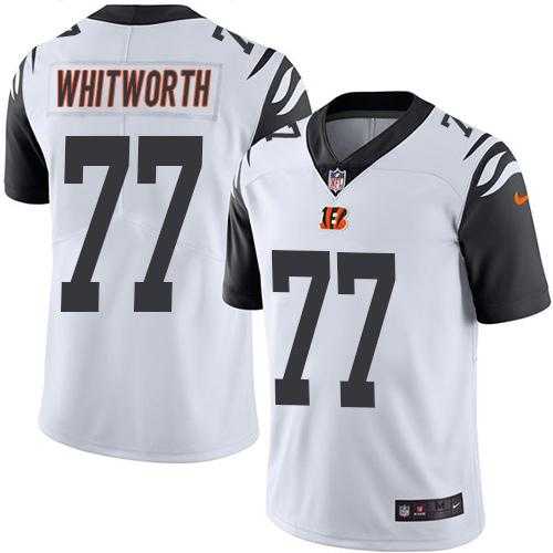Nike Cincinnati Bengals #77 Andrew Whitworth White Men's Stitched NFL Limited Rush Jersey