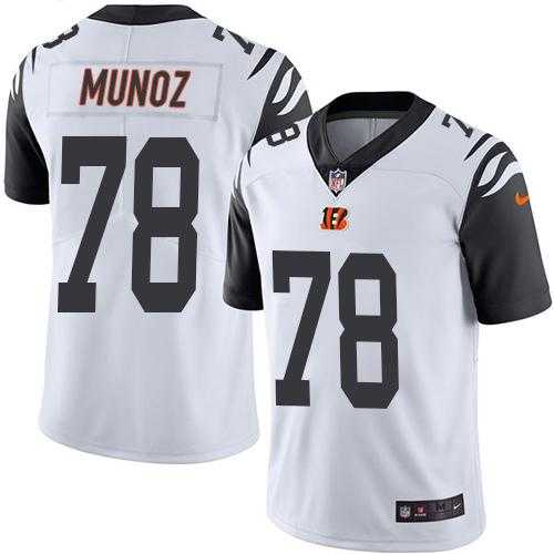 Nike Cincinnati Bengals #78 Anthony Munoz White Men's Stitched NFL Limited Rush Jersey