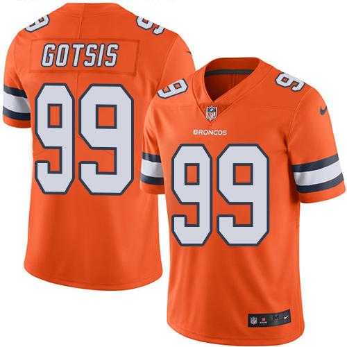 Nike Denver Broncos #99 Adam Gotsis Orange Men's Stitched NFL Limited Rush Jersey