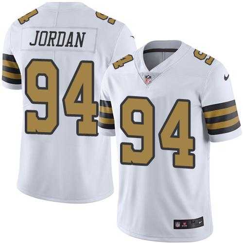 Nike New Orleans Saints #94 Cameron Jordan White Men's Stitched NFL Limited Rush Jersey