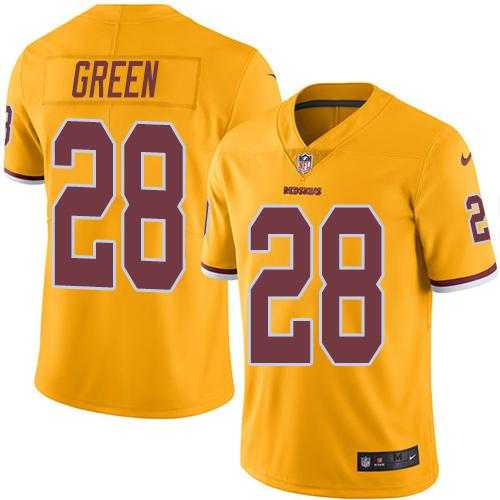 Nike Washington Redskins #28 Darrell Green Gold Men's Stitched NFL Limited Rush Jersey