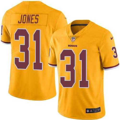Nike Washington Redskins #31 Matt Jones Gold Men's Stitched NFL Limited Rush Jersey