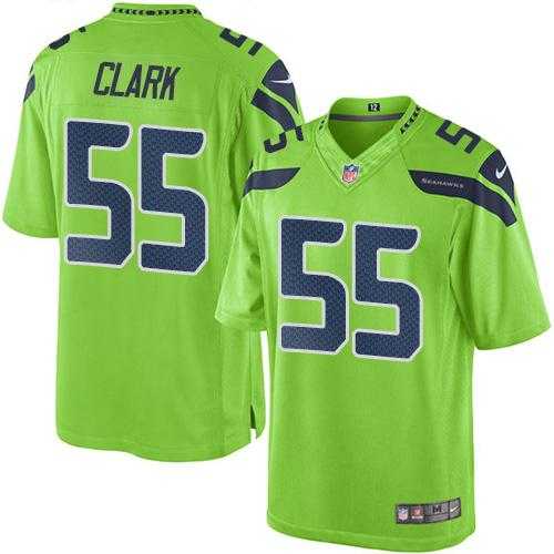 Youth Nike Seattle Seahawks #55 Frank Clark Green Stitched NFL Limited Rush Jersey