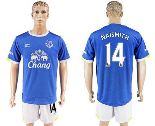 Everton #14 Naismith Home Soccer Club Jersey