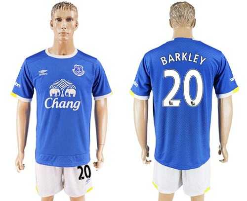 Everton #20 Barkley Home Soccer Club Jersey