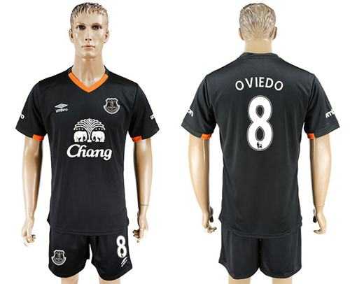 Everton #8 Oviedo Away Soccer Club Jersey