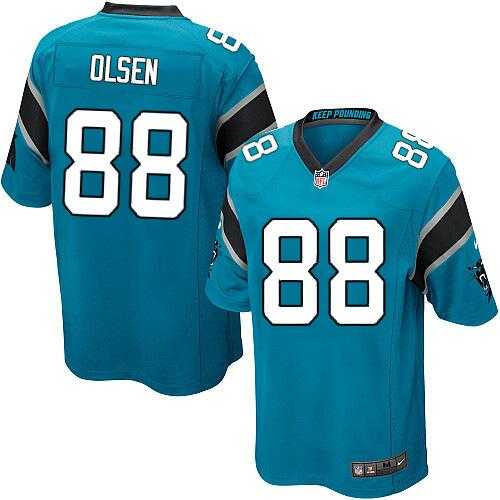 Nike Carolina Panthers #88 Greg Olsen Blue Alternate NFL Elite Jersey