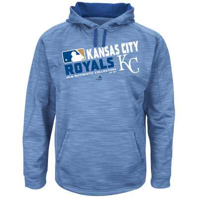Men's Kansas City Royals Authentic Collection Light Blue Team Choice Streak Hoodie