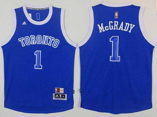 Toronto Raptors #1 Tracy Mcgrady Light Blue Throwback Stitched NBA Jersey