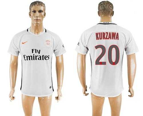 Paris Saint-Germain #20 Kurzawa Sec Away Soccer Club Jersey
