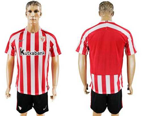 Athletic Bilbao Blank Home Soccer Club Jersey