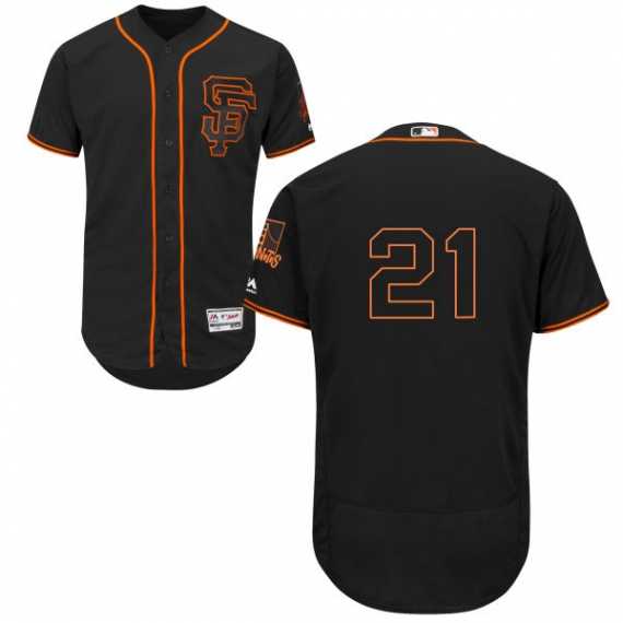 San Francisco Giants #21 Conor Gillaspie Black Men's Flexbase Collection Stitched Baseball Jersey