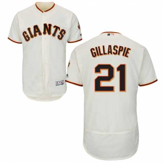 San Francisco Giants #21 Conor Gillaspie Cream Men's Majestic Flexbase Collection Stitched Baseball Jersey