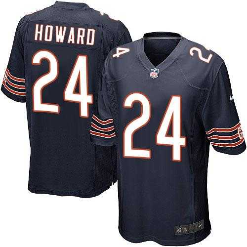 Youth Nike Chicago Bears #24 Jordan Howard Navy Blue Team Color Stitched NFL Elite Jersey