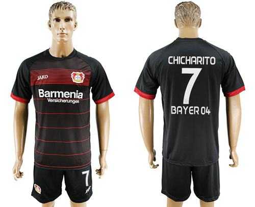 Bayer Leverkusen #7 Chicharito Home Soccer Club Jersey