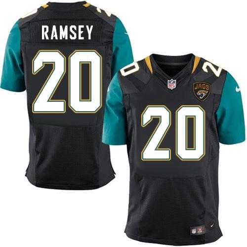 Nike Jacksonville Jaguars #20 Jalen Ramsey Black Alternate Men's Stitched NFL Elite Jersey