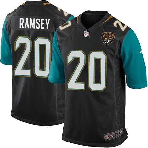 Youth Nike Jacksonville Jaguars #20 Jalen Ramsey Black Alternate Stitched NFL Elite Jersey