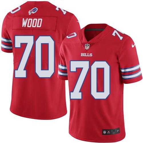 Nike Buffalo Bills #70 Eric Wood Red Men's Stitched NFL Elite Rush Jersey