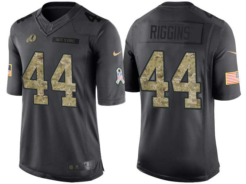 Nike Washington Redskins #44 John Riggins Men's Stitched Anthracite NFL Salute to Service Limited Jerseys