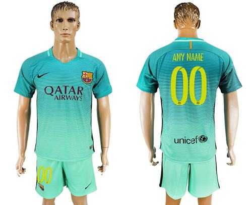 Barcelona Personalized Sec Away Soccer Club Jersey