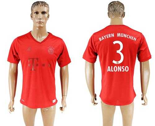 Bayern Munchen #3 Alonso Marine Environmental Protection Home Soccer Club Jersey